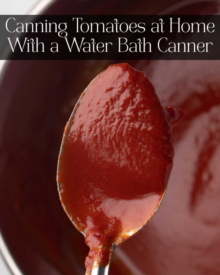 a spoonful of tomato sauce